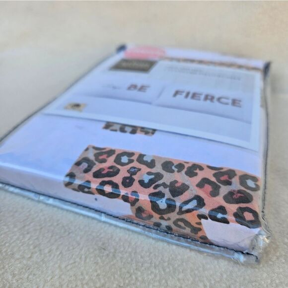 Urban Domain Always Be Fierce White and Animal Print Standard Pillow Cases - Picture 2 of 7
